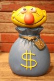 画像1: ct-241008-92 PLAY PAL PLASTIC. 1971 "Mr. Moneybags" Coin Bank