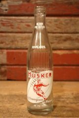 画像: dk-054 HUSKER BEVERAGES 1950's 10 FL. OZ. Bottle