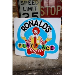 画像: dp-240911-40 ※店頭ピックアップのみ McDonald's 1989 RONALD'S PLAYPLACE Sign