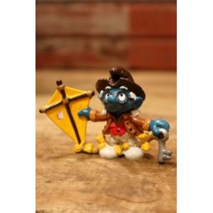 画像: ct-241008-68 Smurf / 1984 "Benjamin Franklin" PVC Figure #20502