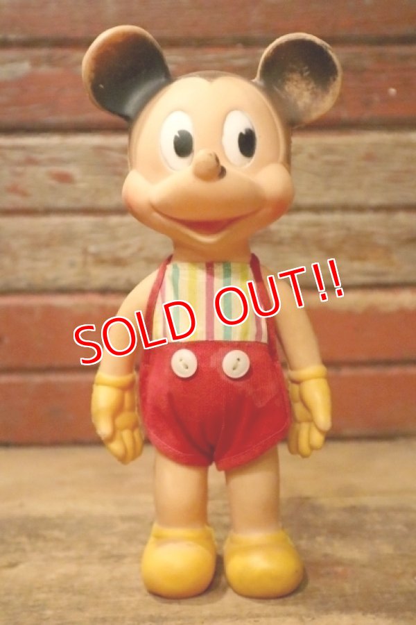 画像1: ct-241008-42 Mickey Mouse / Sun Rubber 1950's Rubber Doll