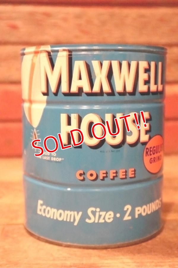 画像1: dp-241027-06 MAXWELL HOUSE COFFEE 1950's TIN CAN