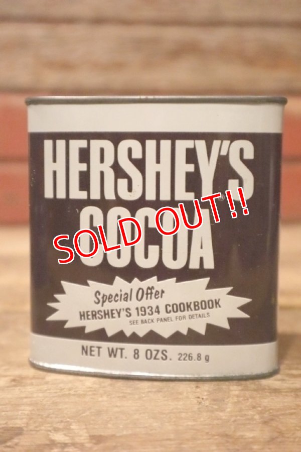 画像1: dp-241027-07 HERSHEY'S COCOA 1992 TIN CAN