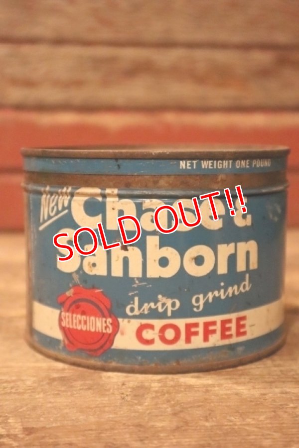 画像1: dp-241027-08 Chase & Sanborn COFFEE 1940's TIN CAN