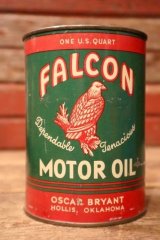 画像: dp-241106-06 FALCON MOTOR OIL / 1940's-1950's One U.S. Quart Can