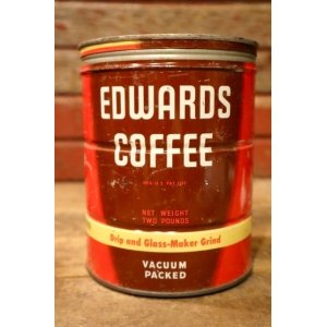 画像: dp-241106-58 EDWARDS COFFEE / Vintage Tin Can