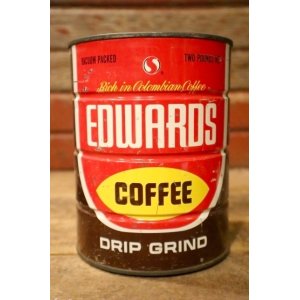 画像: dp-241106-46 EDWARDS COFFEE / Vintage Tin Can