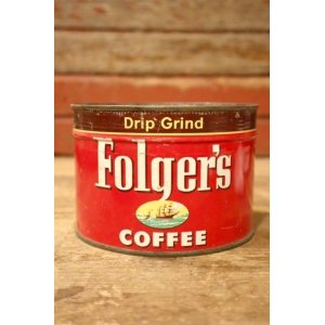 画像: dp-241106-37 Folger's COFFEE / Vintage Tin Can