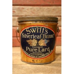 画像: dp-241106-22 Swift's "Silverleaf" Brand 1940's Pure Lard Can