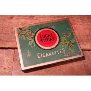 画像: dp-241106-14 LUCKY STRIKE / 1930's Tin Case "Merry Christmas"