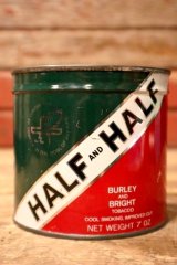 画像: dp-241106-34 BURLEY AND BRIGHT TOBACCO 1950's-1960's HALF AND HALF CAN