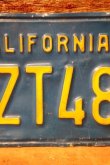 画像3: dp-241106-31 License Plate 1980's CALIFORNIA "1GZT487"