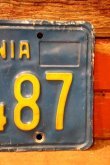 画像4: dp-241106-31 License Plate 1980's CALIFORNIA "1GZT487"