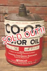 画像: dp-240911-47 CO-OP / 1960's 5 U.S. GALLONS MOTOR OIL CAN