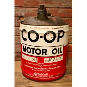 画像: dp-240911-47 CO-OP / 1960's 5 U.S. GALLONS MOTOR OIL CAN