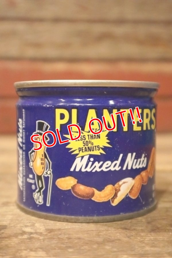 画像1: ct-241106-16 PLANTERS / MR.PEANUT 1960's-1970's Mixed Nuts Tin Can