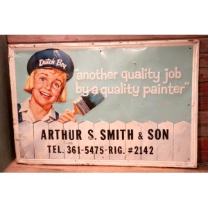 画像: dp-240911-39 Dutch Boy Paint 1970's Metal Sign