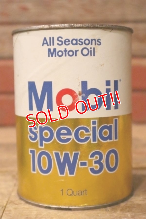 画像1: dp-240207-18 Mobil / Special 10W-30 One U.S. Quart Motor Oil Can