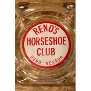 画像: dp-241106-124 RENO'S HORSESHOE CLUB / Vintage Glass Ashtray