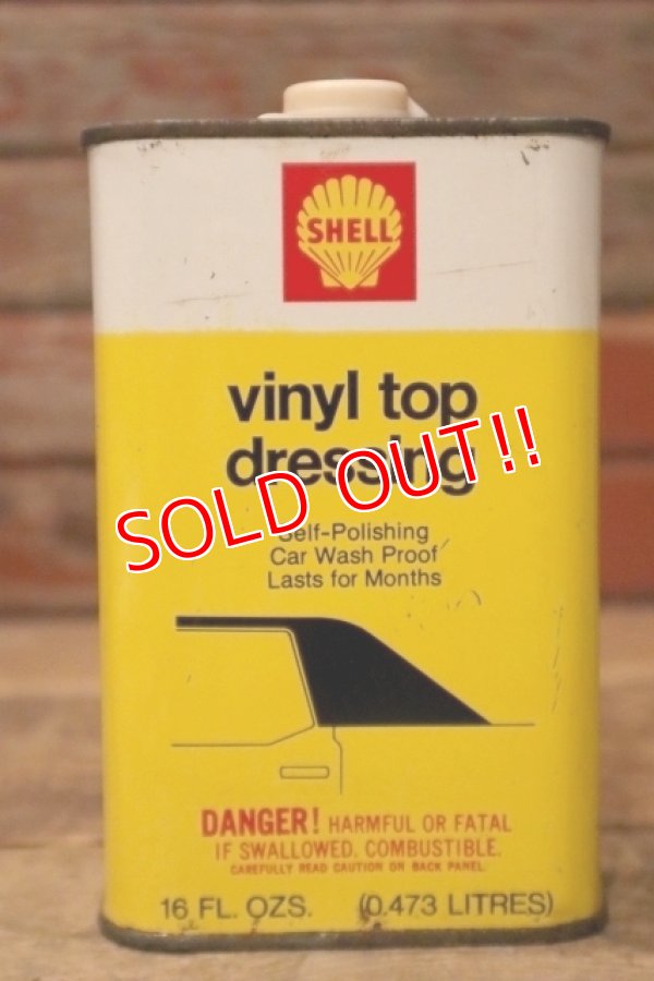 画像1: dp-240207-07 Shell / 1960's〜 vinyl top dressing One Pint Can