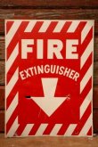 画像1: dp-241225-14 FIRE EXTINGUISHER / Metal Sign