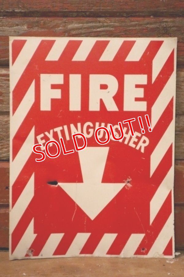 画像1: dp-241225-14 FIRE EXTINGUISHER / Metal Sign