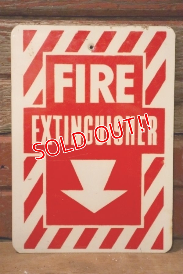 画像1: dp-241225-15 FIRE EXTINGUISHER / Metal Sign