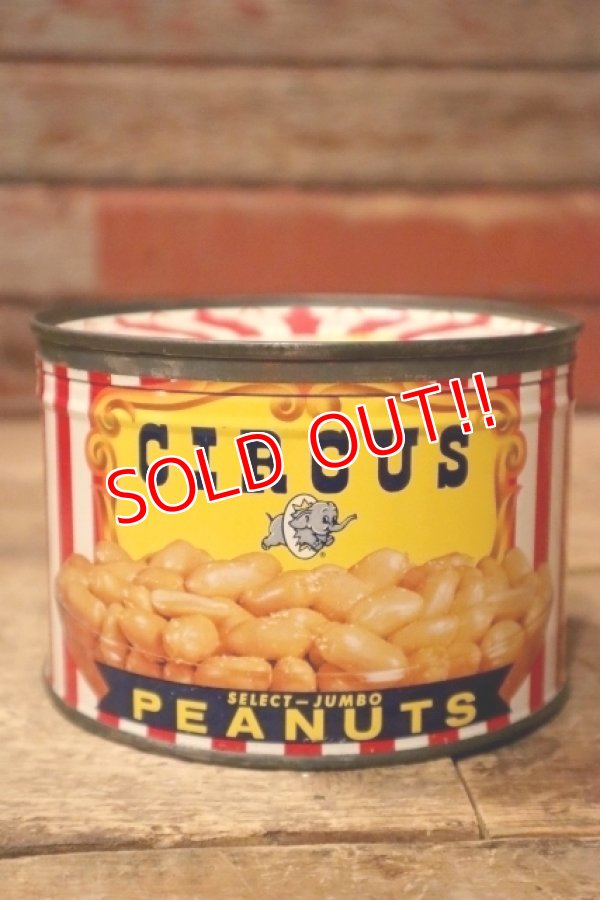 画像1: dp-241230-11 CIRCUS FOODS , INC. / 1950's CIRCUS PEANUTS CAN