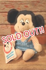 画像: ct-241225-14 Minnie Mouse / Knickerbocker 1970's Plush Doll