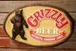 画像1: dp-241225-21 GRIZZLY BEER / 1980's〜3-D Plastic Sign