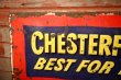 画像3: dp-241225-11 CHESTERFIELD / 1950's Advertising Metal Sign