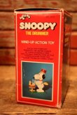 画像13: ct-240605-26 Snoopy / AVIVA 1970's Wind-Up Action Toy "Drummer" ※帽子パーツ違い