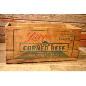 画像: dp-241106-02 Libby McNeill & Libby Corned Beef 1950's Wood Box