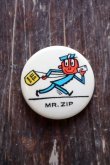 画像1: ct-250107-03 U.S. Post Office / MR. ZIP 1960's Pinback Button