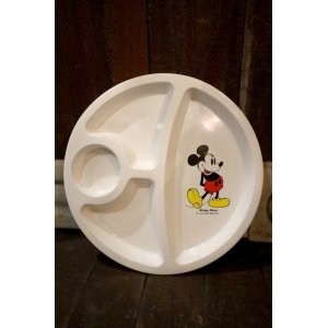 画像: ct-241225-22 Mickey Mouse / 1970's Four Compartment Plate