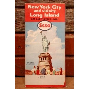 画像: dp-240605-06 Esso / 1958 Road Map "New York City and vicinity Long Island"