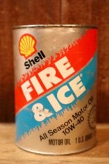 画像: dp-230901-120 Shell / FIRE & ICE One U.S. Quart Motor Oil Can