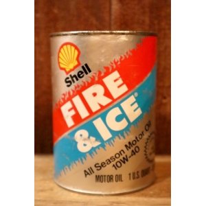 画像: dp-230901-120 Shell / FIRE & ICE One U.S. Quart Motor Oil Can