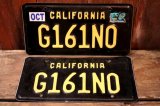 画像: dp-241106-33 License Plate 2020's CALIFORNIA 1960's LEGACY "G161NO" Set