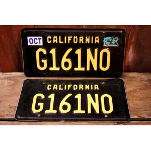 画像: dp-241106-33 License Plate 2020's CALIFORNIA 1960's LEGACY "G161NO" Set