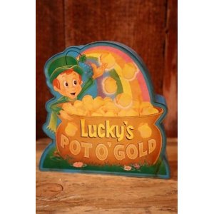 画像: ct-150922-39 General Mills / LUCKY CHARMS Lucky's POT O' GOLD 1988 Plastic Bank