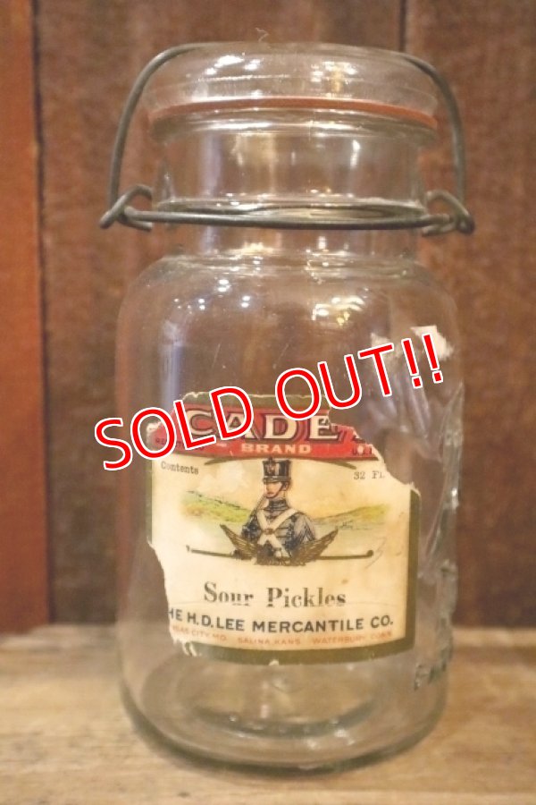 画像1: dp-250205-77 THE H.D. LEE MERCANTILE CO. CADET BRAND Sour Pickles Ball JAR