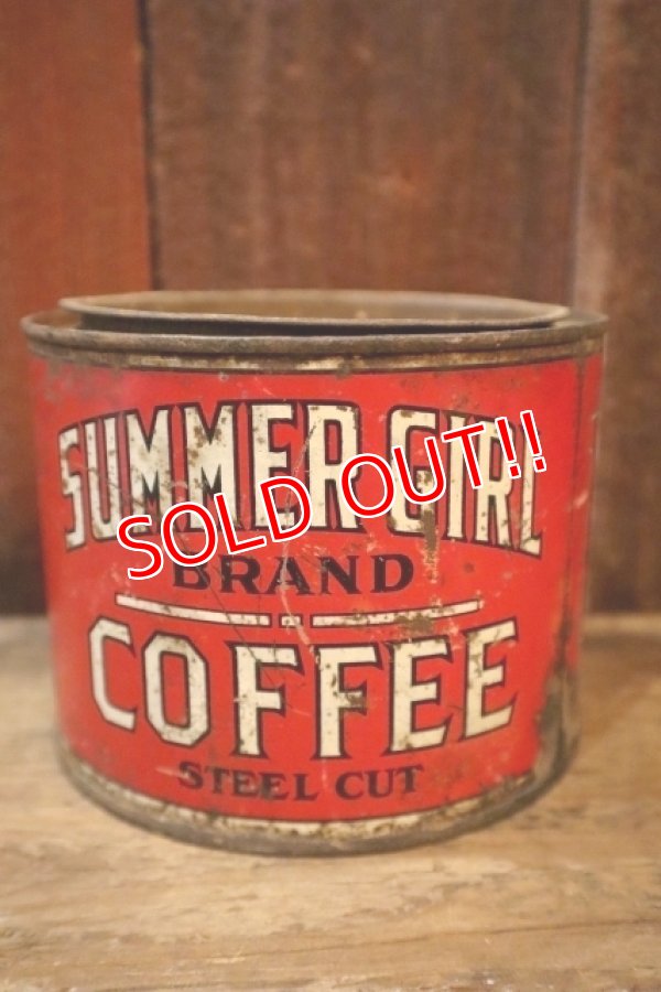 画像1: dp-250205-77 THE H.D. LEE MERCANTILE CO. SUMMER GIRL BRAND COFFEE CAN