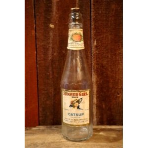 画像: dp-250205-77 THE H.D. LEE MERCANTILE CO. SUMMER GIRL BRAND CATSUP BOTTLE