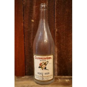 画像: dp-250205-77 THE H.D. LEE MERCANTILE CO. SUMMER GIRL BRAND ROOT BEER BOTTLE