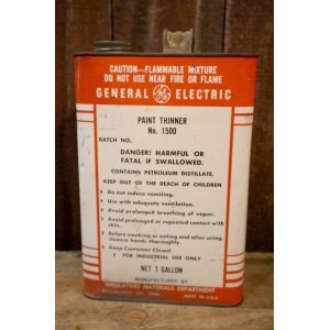 画像: dp-250205-05 GENERAL ELECTRIC PAINT THINNER 1 GALLON CAN