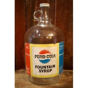 画像: dp-250205-07 PEPSI COLA 1960's FOUNTAIN SYRUP 1 GALLON BOTTLE