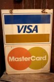 画像5: dp-250205-36 VISA Master Card 1980's W-sided Metal Sign