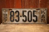 画像: dp-250205-21 License Plate 1927 KANSAS "83-505"