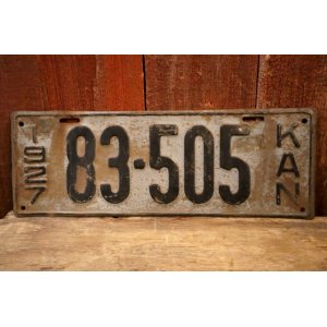 画像: dp-250205-21 License Plate 1927 KANSAS "83-505"